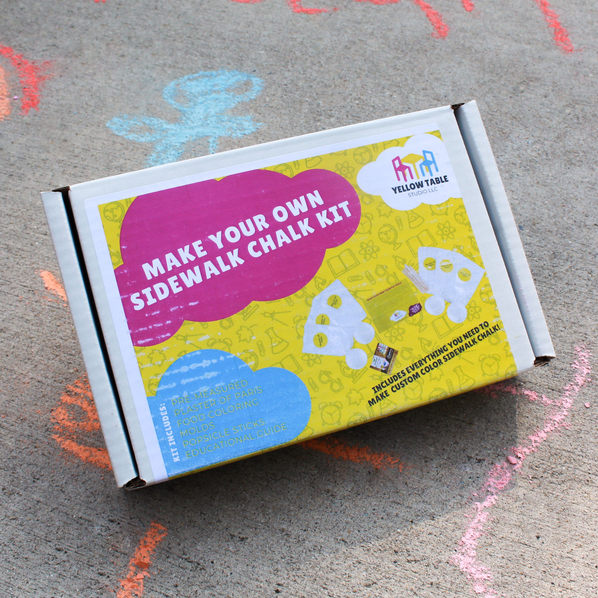 Create Your Own Custom Color Sidewalk Chalk Kit